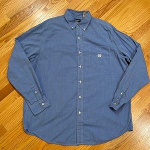 CHAPS Easy Care Button Down Oxford - XLT (Blue)